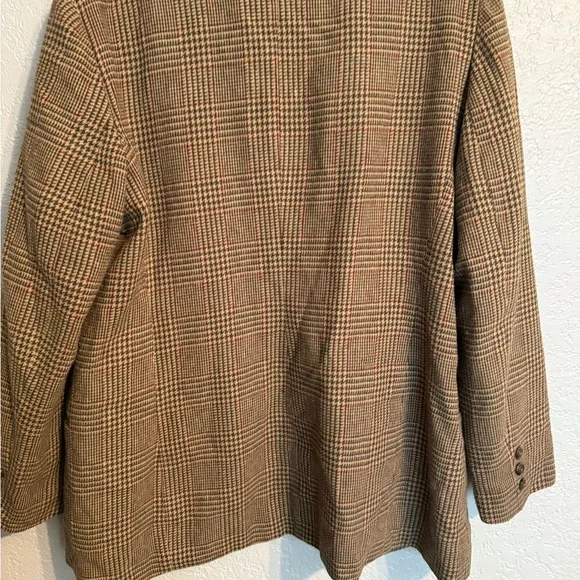Vintage Jaclyn Smith Plaid Blazer |Size 14| Brien Wool Blend with Collar. - Picture 7 of 9